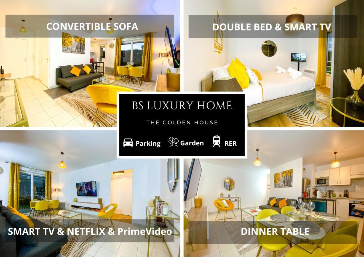 The Golden House * Parking * Garden Apartment Корбей-Есон Екстериор снимка